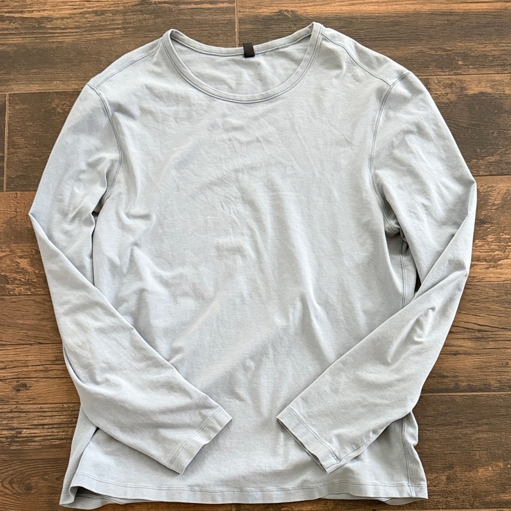 lululemon athletica Light Blue Long Sleeve Tee